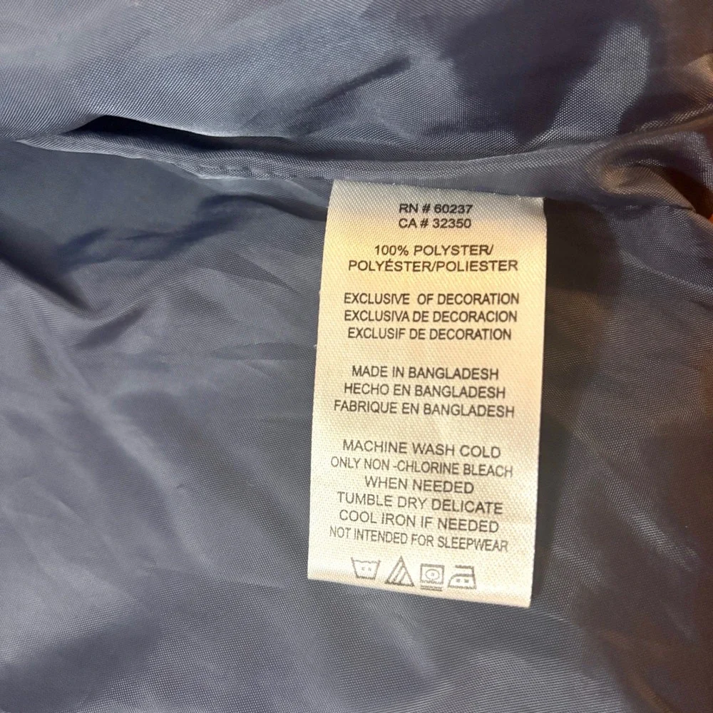 Lucky Brand Boys 5T Puffer Vest with Pockets‎ Orange and Blue